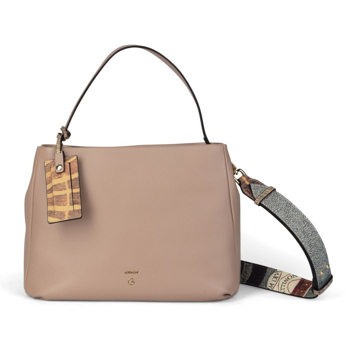 Borsa a spalla Wind - pelle - beige