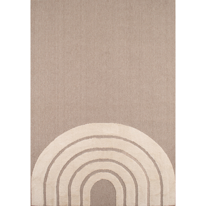 Bambi - tapis enfant motif arc-en-ciel, beige