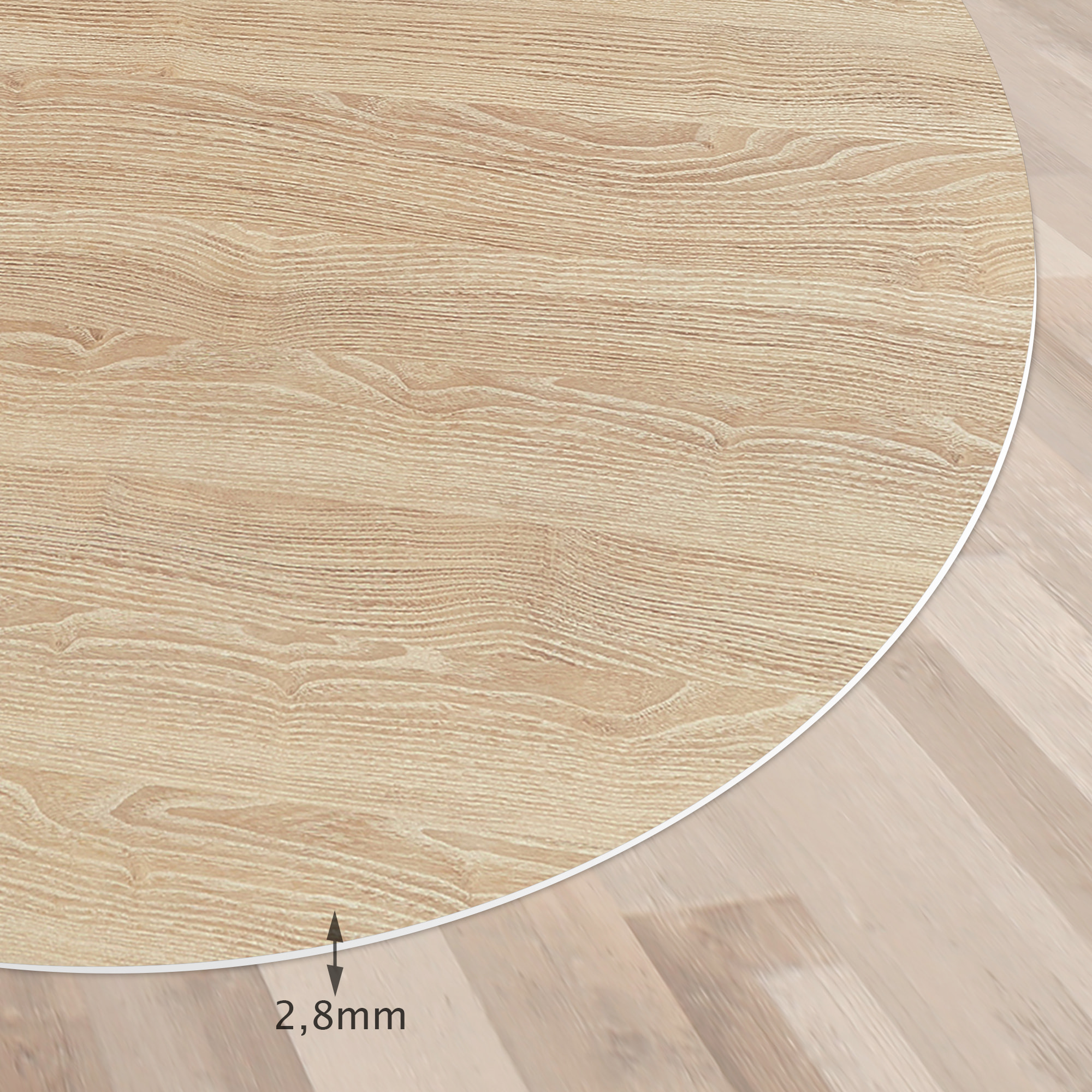 VINILIKO, set de 4 individuales de mesa Forma madera roble 4u-40x47 cm