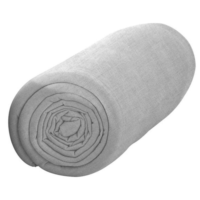 Drap housse percale - bonnet:25cm zinc