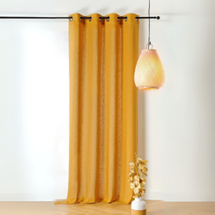 Rideau tamisant en poly-lin - Orange