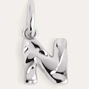 Charm Letter Organic Plata