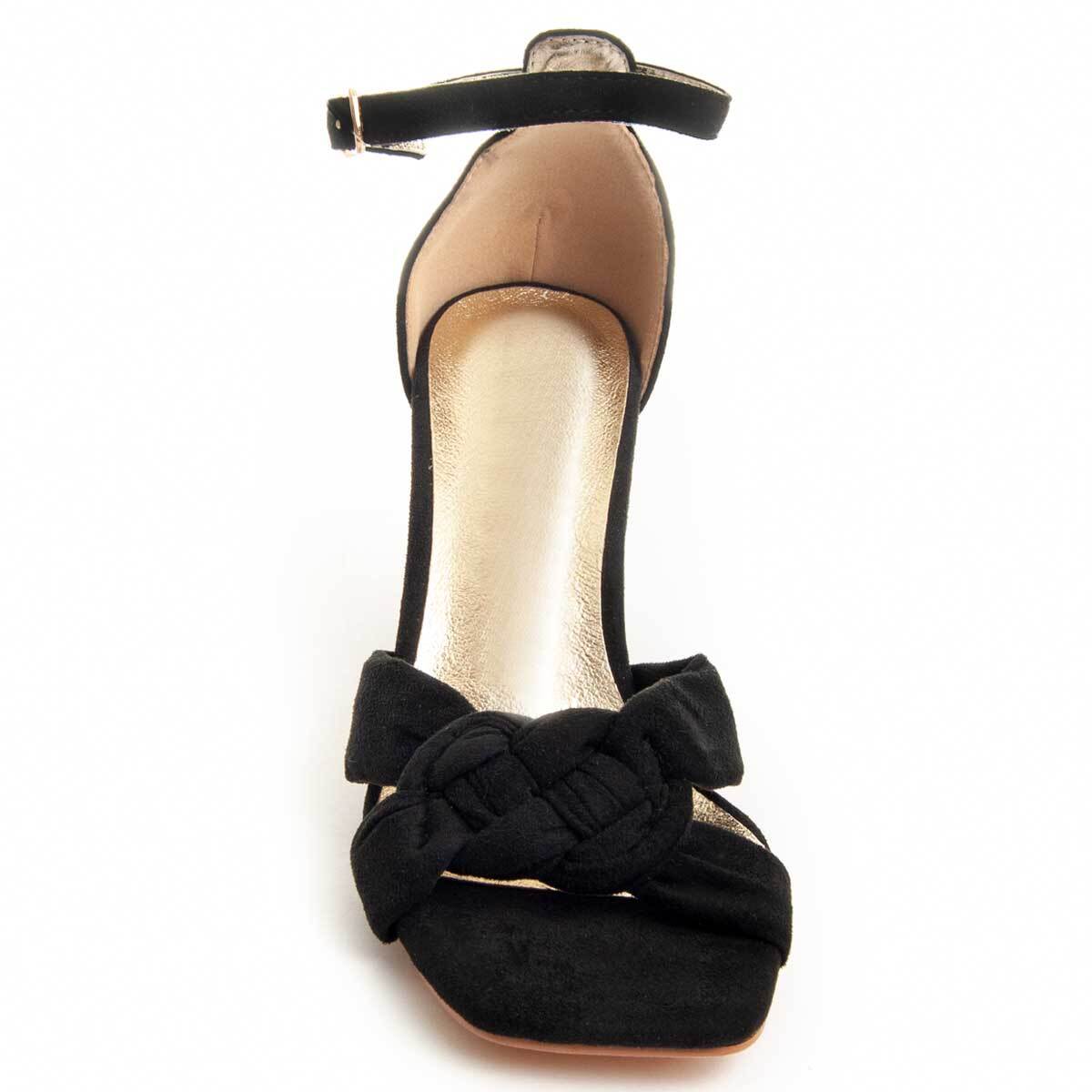 Sandalias De Tacón - Negro - Altura: 8 cm