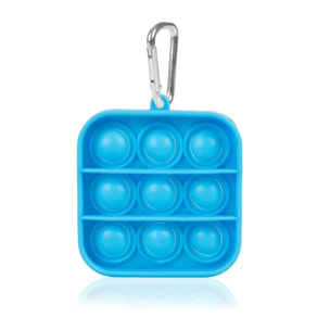 Mini Bubble Pop It juguete sensitivo desestresante, burbujas de silicona para apretar y pulsar. Diseño cuadrado con llavero.