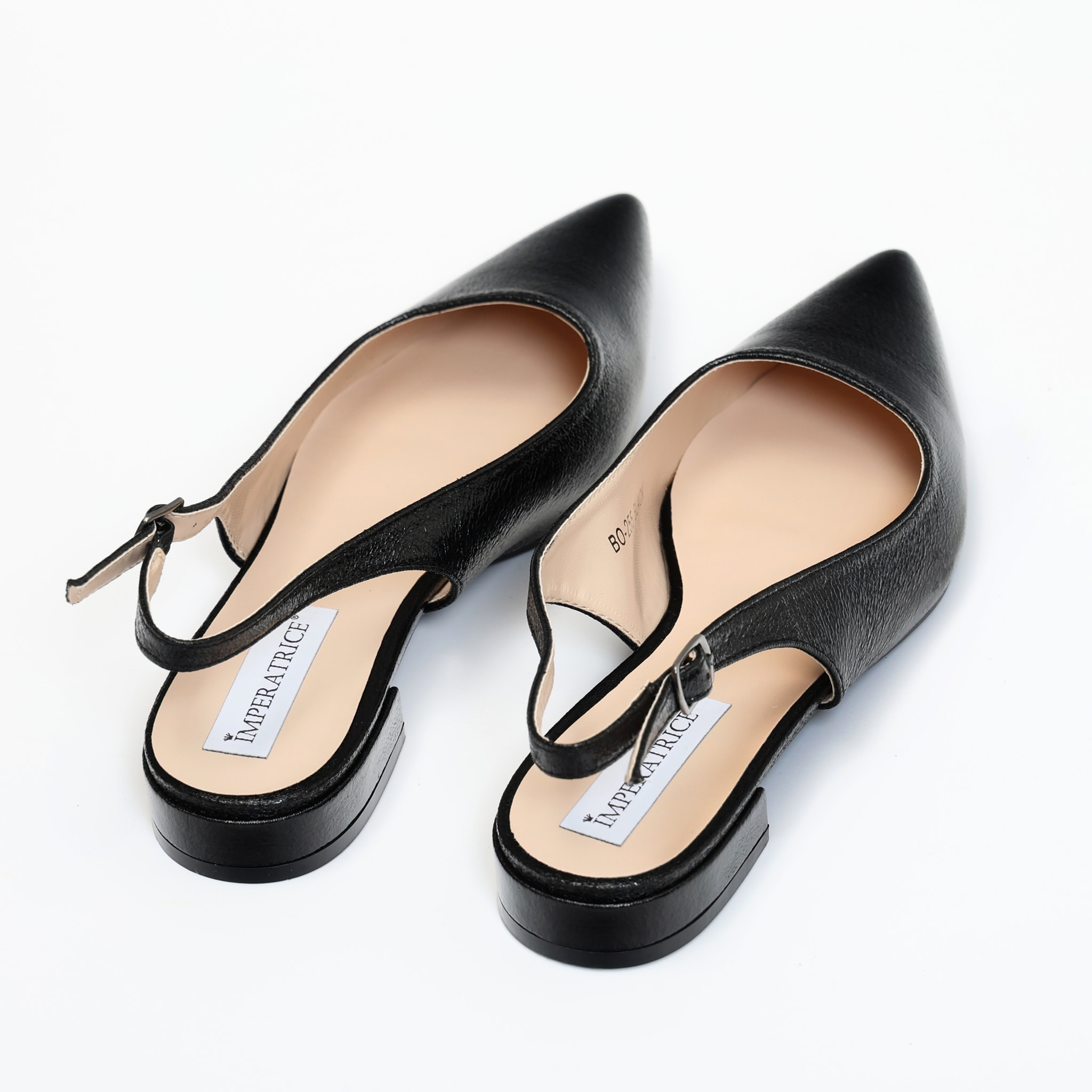 Ballerine slingback in simil pelle verniciata