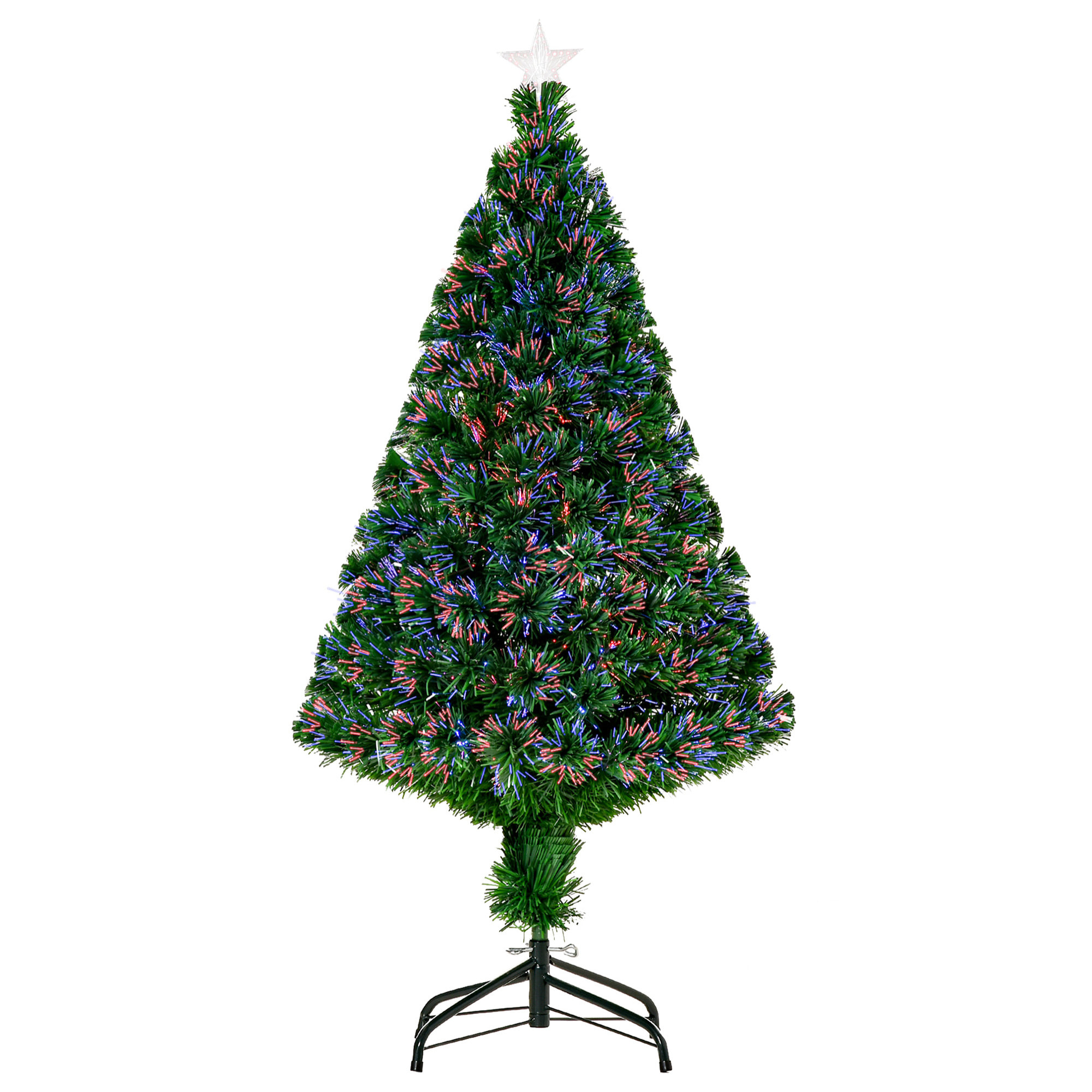 Sapin de Noël artificiel lumineux vert H. 120 cm