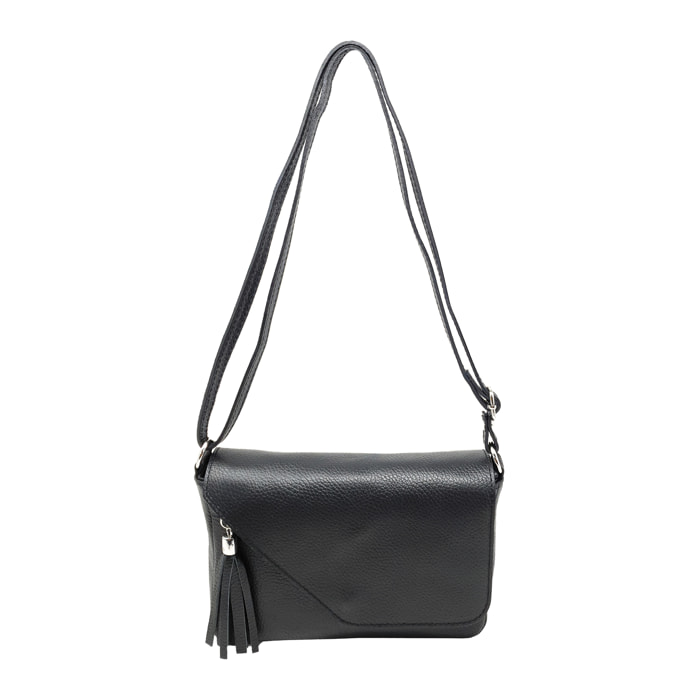 Chicca Borse Tracollina Donna in Pelle Nero