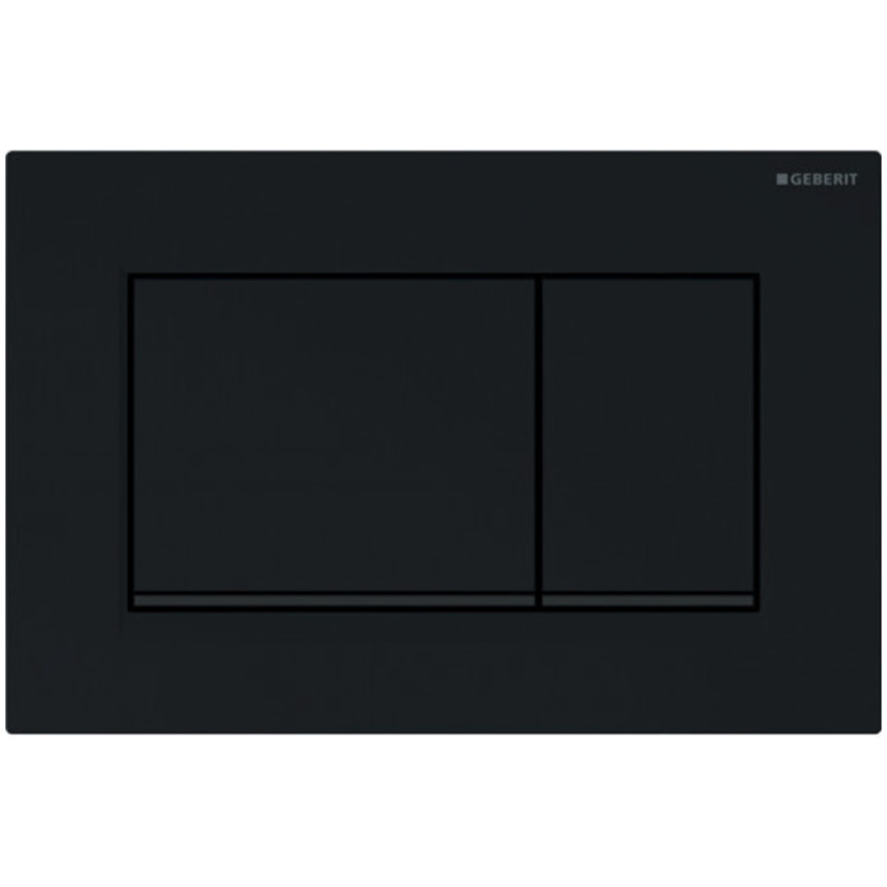 Pack WC sans bride Infinitio Noir mat + Abattant softclose slim + Bâti support Geberit Extra-plat UP720 + Plaque Noir brillante