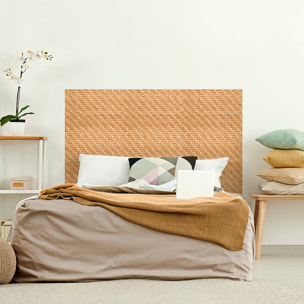 Rouleau revêtement adhésif vinyle au mètre - Sticker mural tête de lit - ROTIN TRESSÉ NATUREL