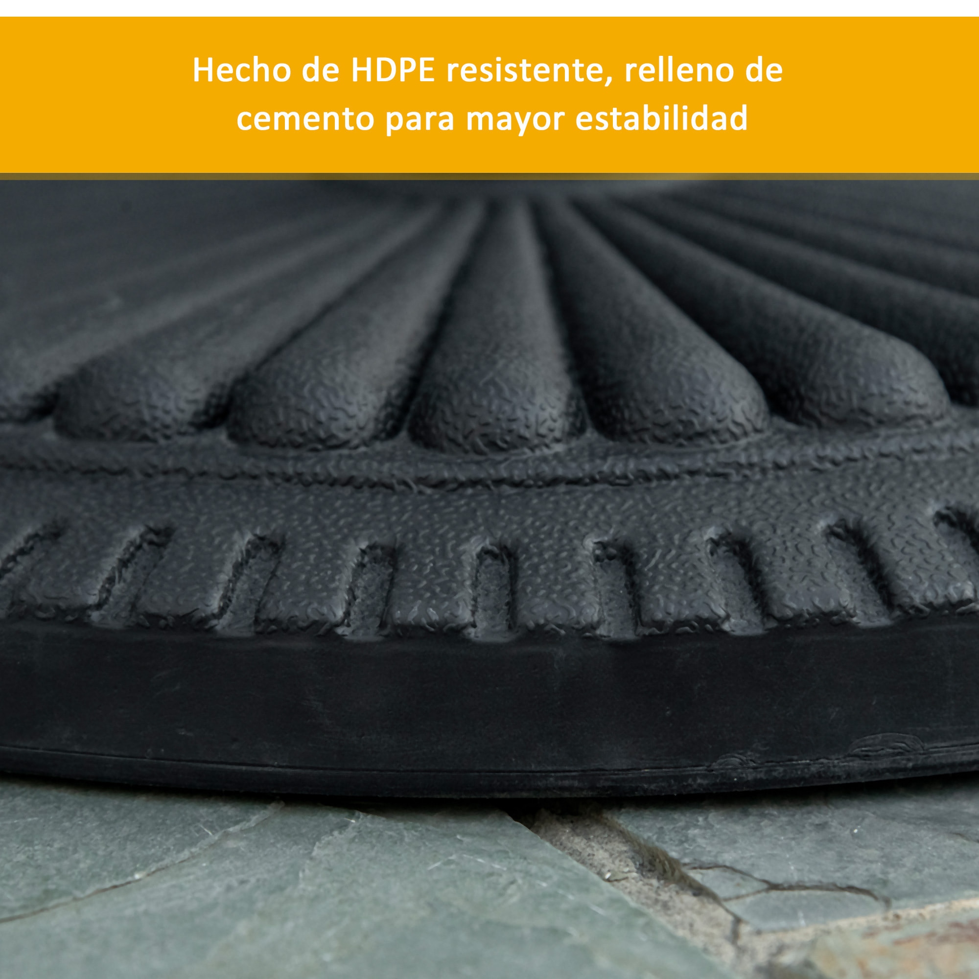 Base de Sombrilla 35mm 38mm 48mm Rellena de Cement