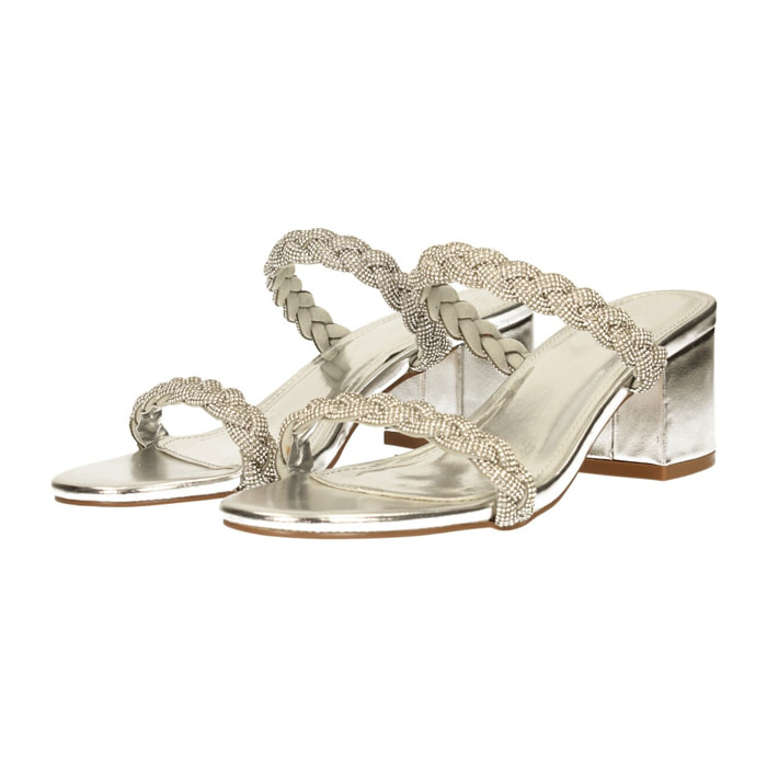 Sandali Donna Tata Italia Argentato