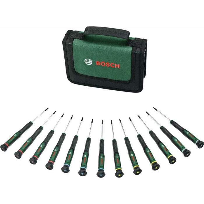 Set de tournevis de précision - 13 pièces - BOSCH - 1600A02Z9N