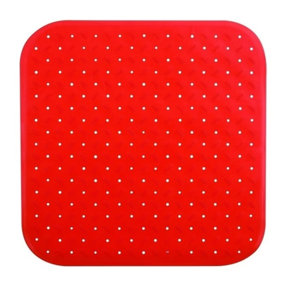 Tapis Fond de douche antidérapant Caoutchouc CLASS 54x54cm Rouge MSV