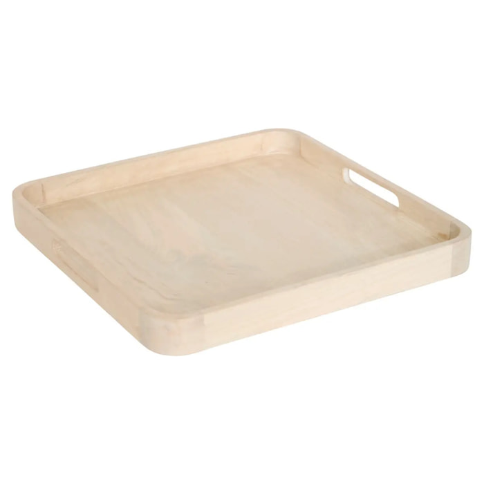 Plateau de présentation beige L25,5xp25,5xH4cm