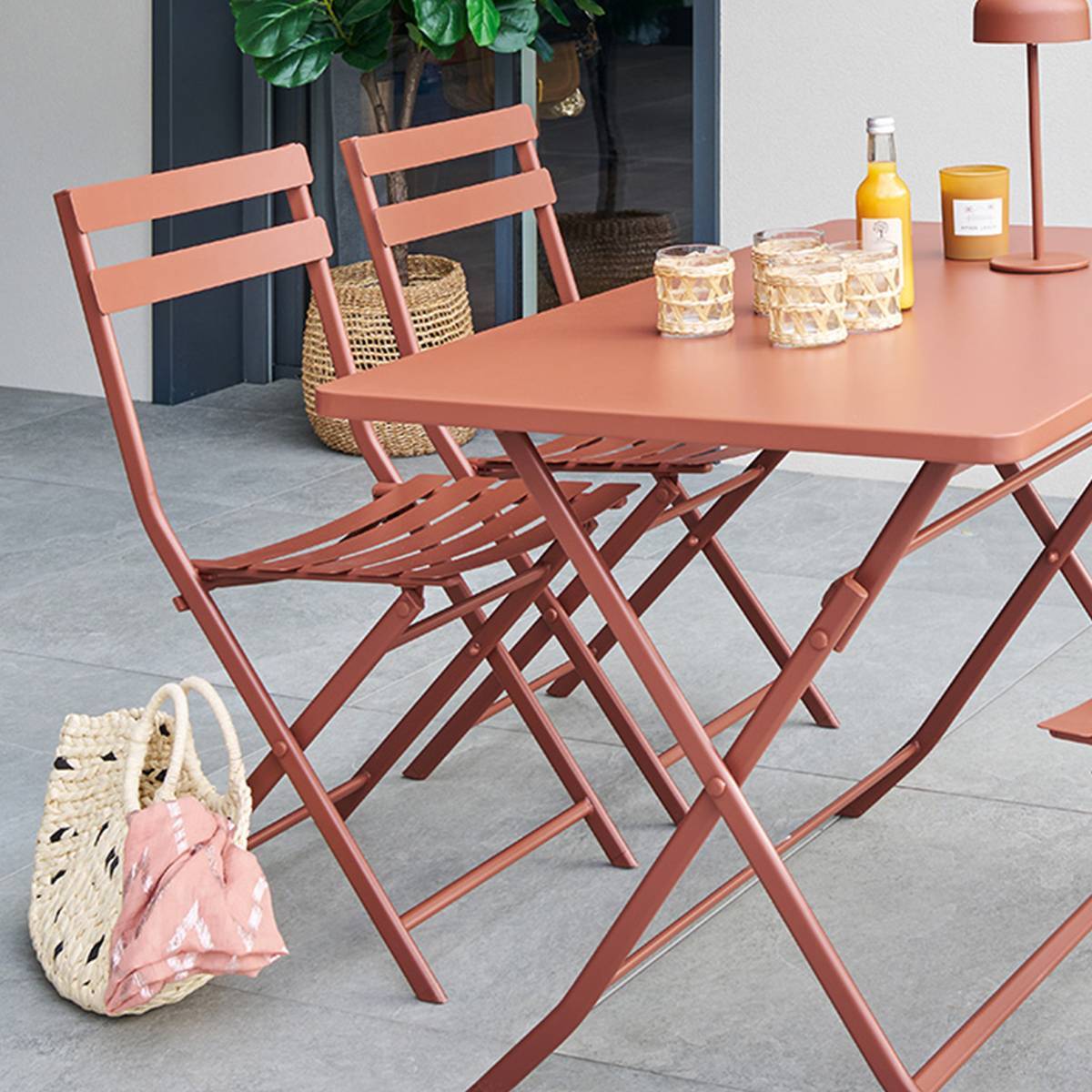 Chaise de jardin Greensboro pliable acajou