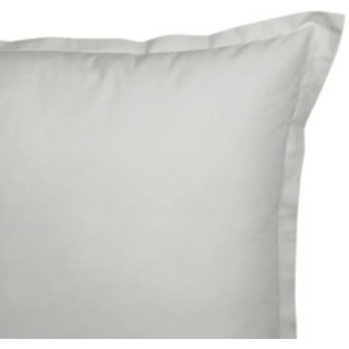 Lot de 2 taies 100% Coton Volant Plat Pique Blanc