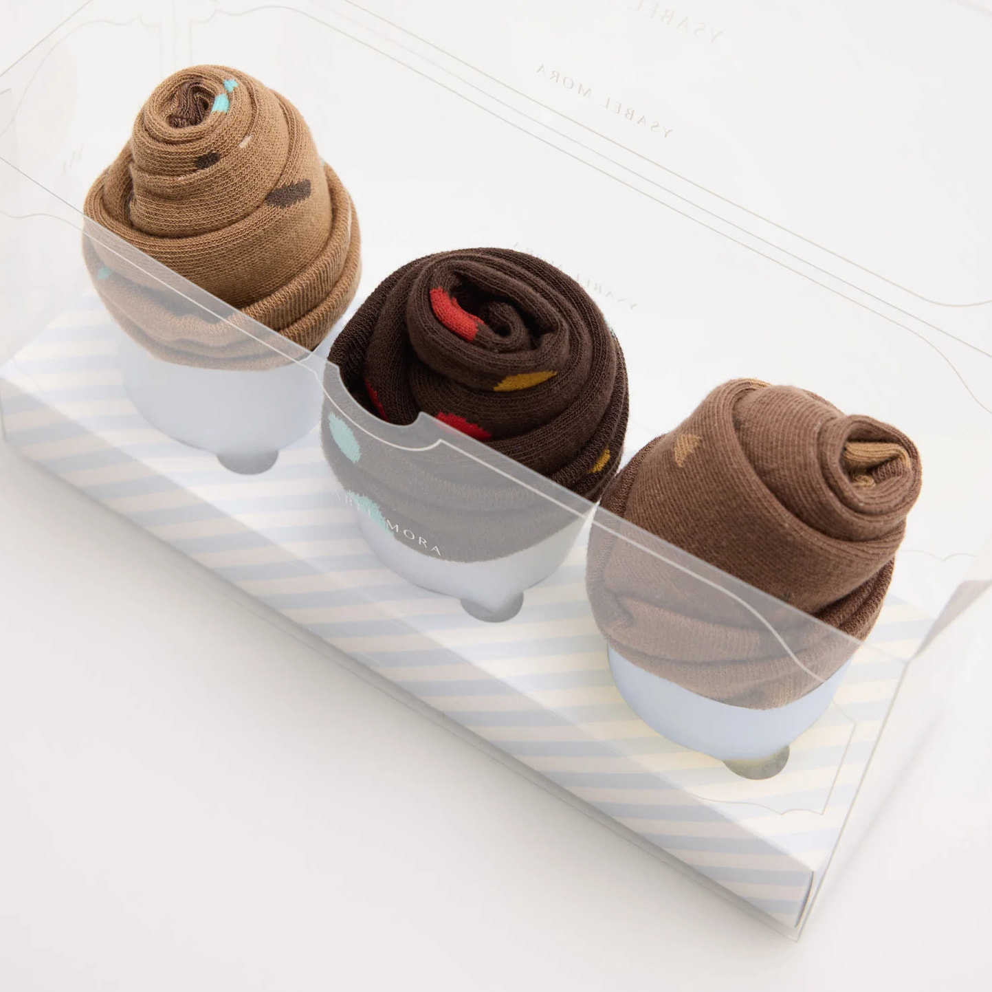 Confezione regalo di 3 calzini stampati per il compleanno