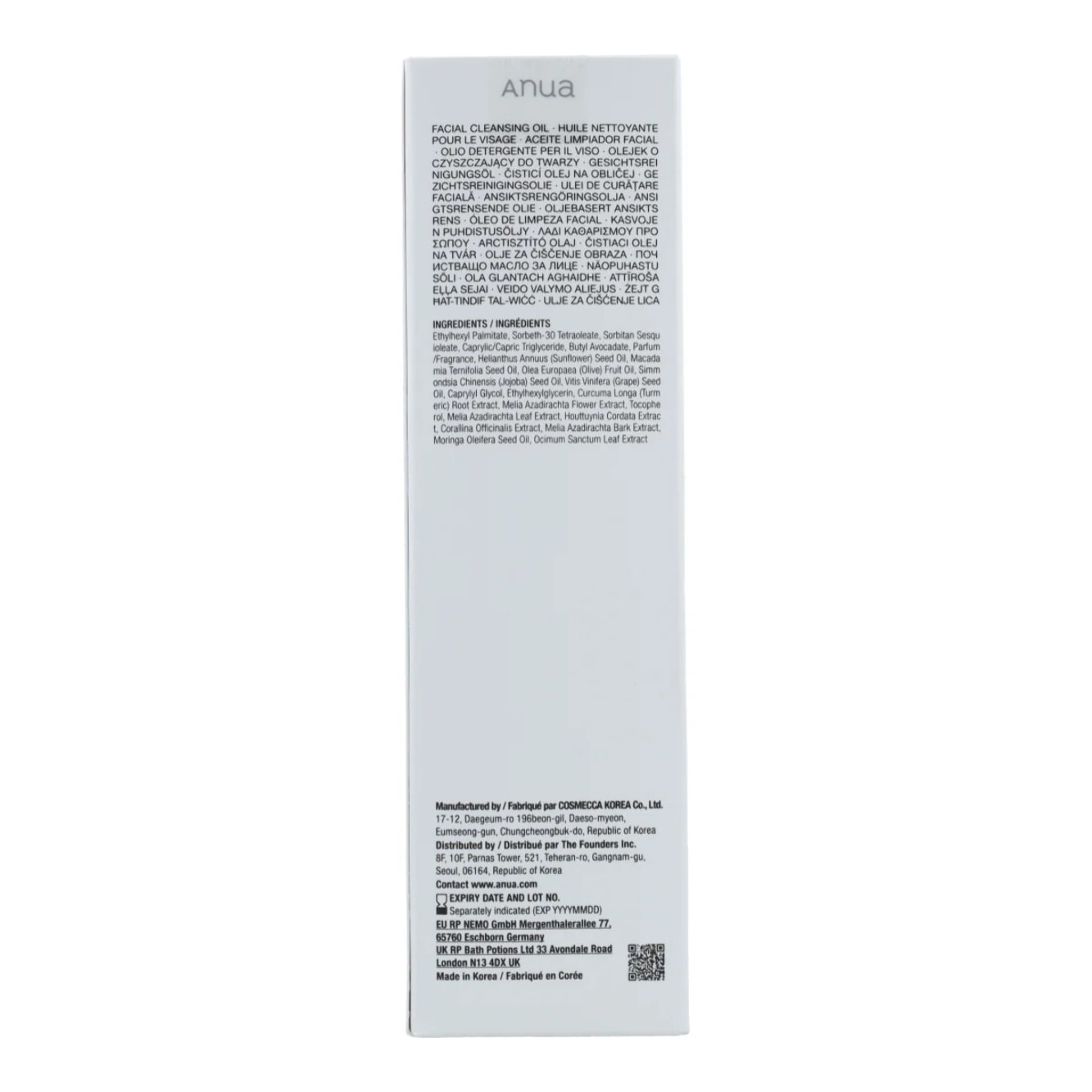 Desmaquillante Facial Heartleaf Pore Control Cleansing Oil Anua 200 ml