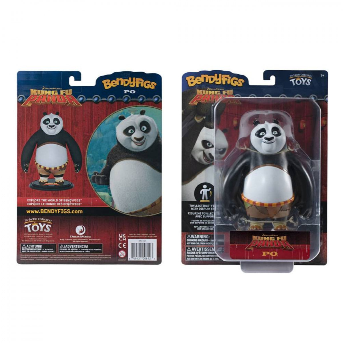 Kung Fu Panda Bendyfigs Bendable Figura Po Ping 15 Cm Noble Collection