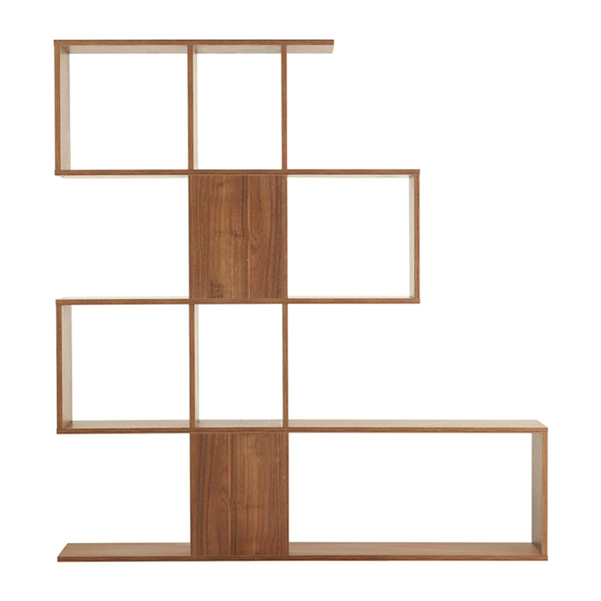Bibliothèque séparateur design finition bois noyer L139 cm COMO