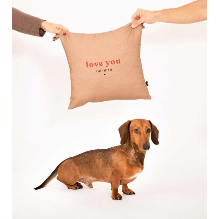 Funda de Cojín "Love you infinito"
