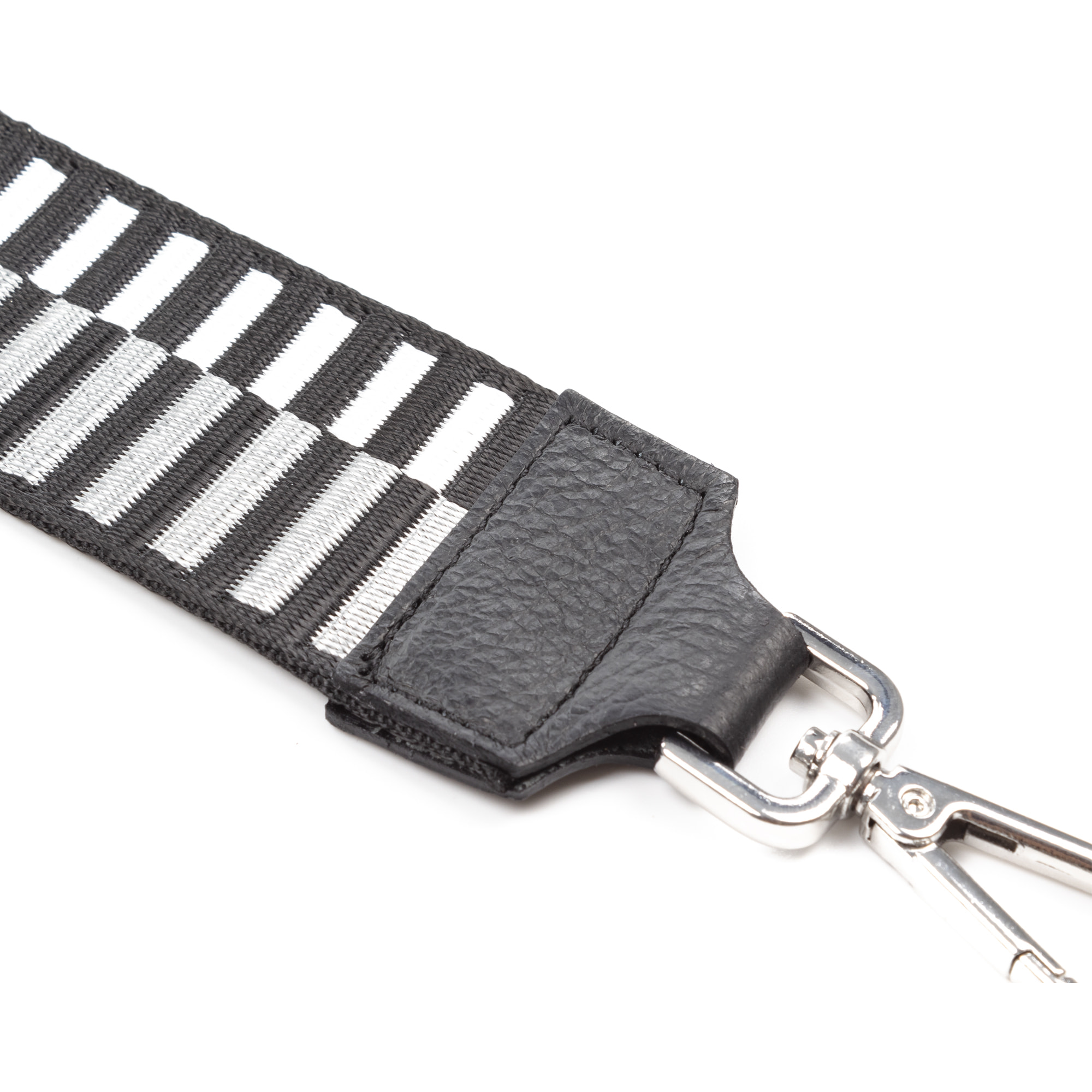 Amato correa universal para bolsos mujer. Piel auténtica Dollaro combinada con tela.