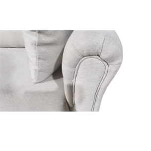 MALERNE - Canapé droit design en tissu 4 places