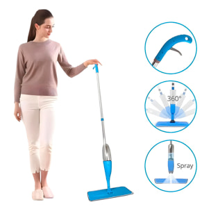 Mopa con serbatoio di liquido e testa rotante a 360º.