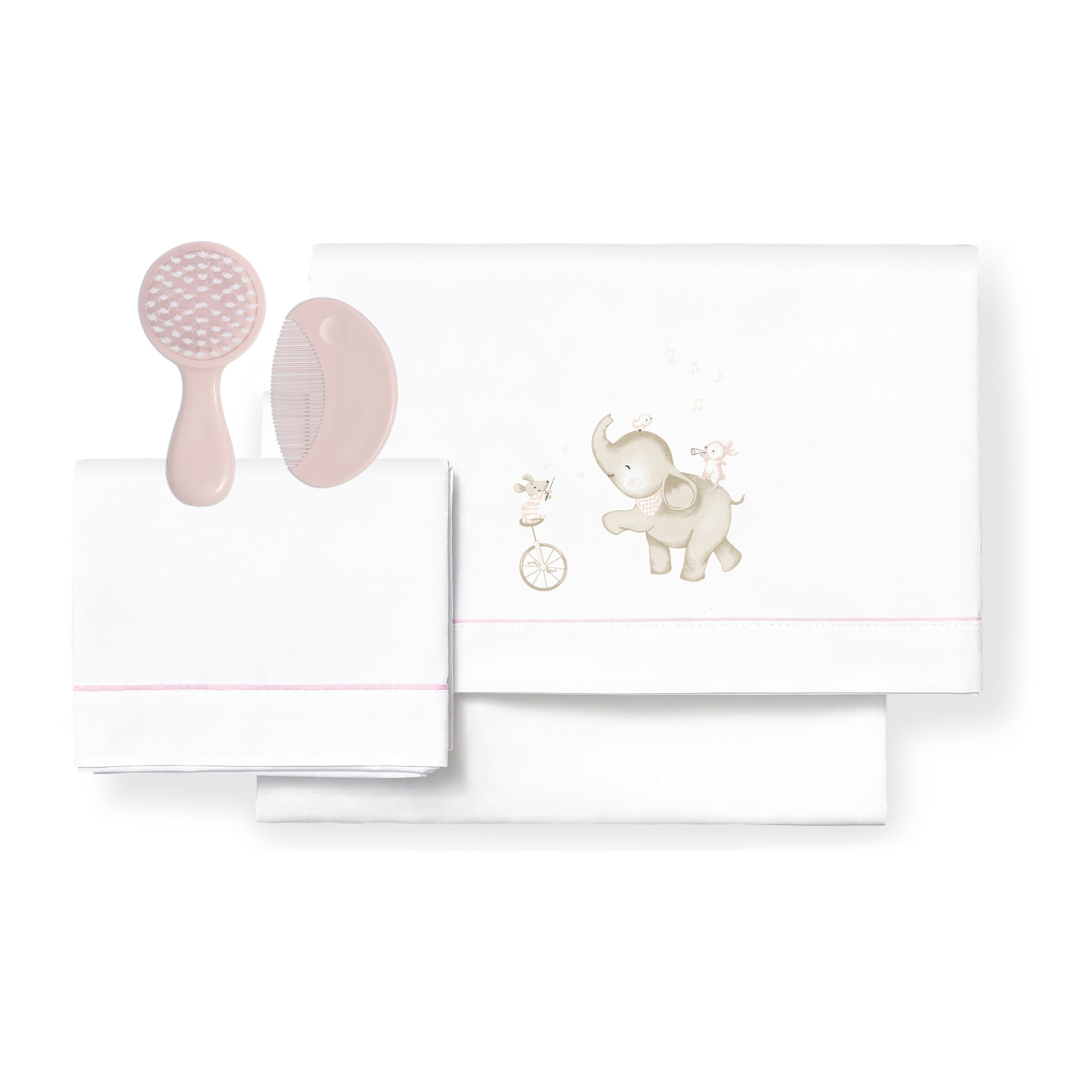 Sábanas Cuna y Kit  Peine con Cepillo de Don Algodón Music And Friends