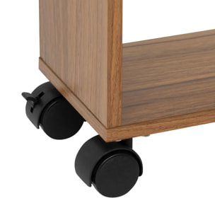 Desserte 4 niveaux Come L15cm marron