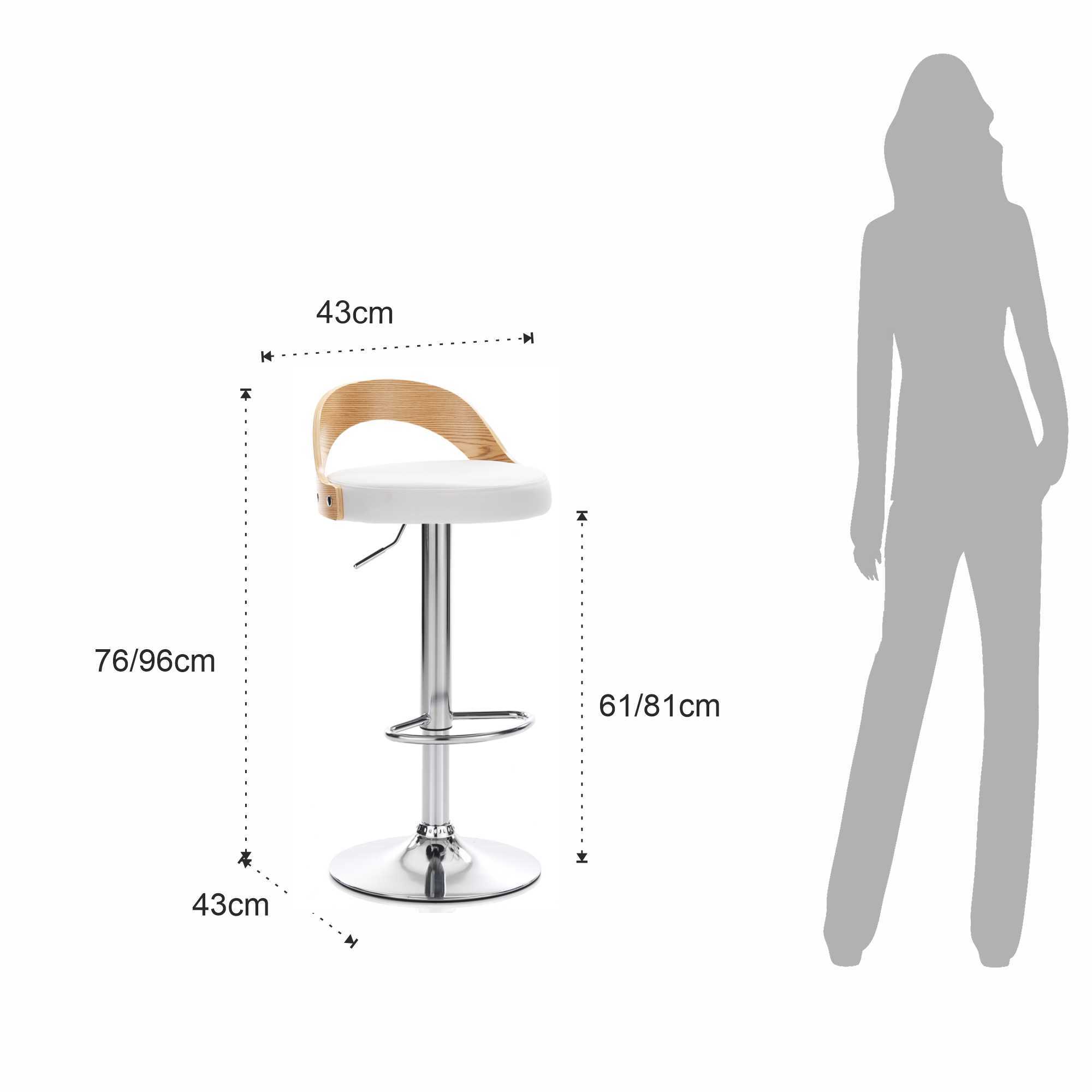 Tomasucci Ensemble de 2 tabourets RUBEN WOOD