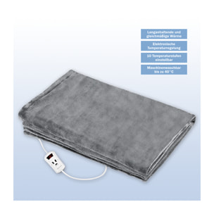 Couverture chauffante Proficare PC-WZD 3061 Gris