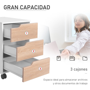 Armario Archivador con Ruedas de Madera MDF 40x50x57,5cm