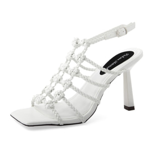 Sandali con tacco Donna Bianco
