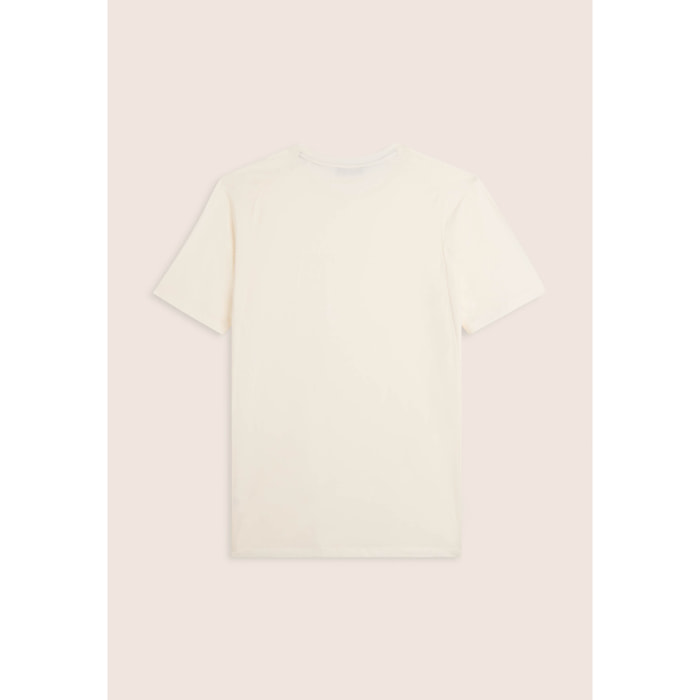 T-shirt regular con spalle raglan e doppia stampa lucida