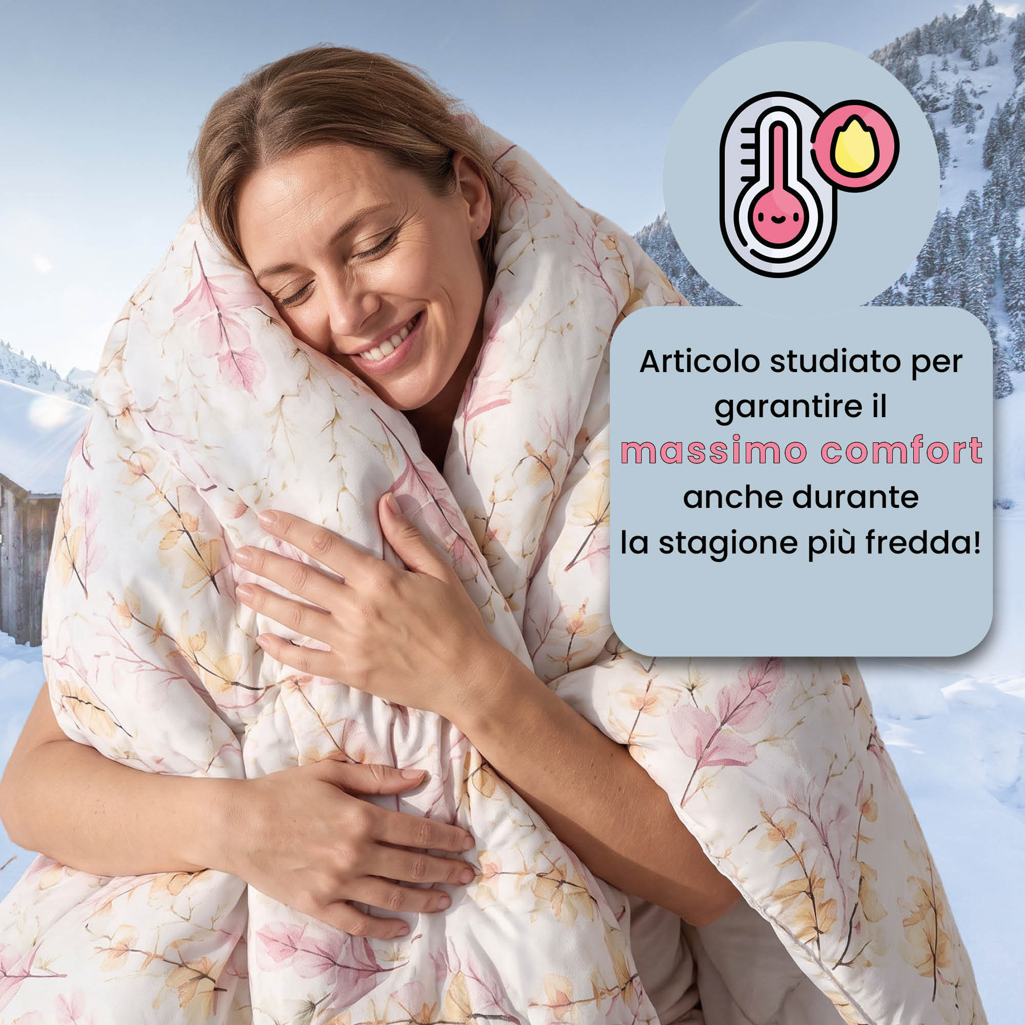 TRAPUNTA INVERNALE KARMA - 300 gr - 100% Microfibra - Made in Italy