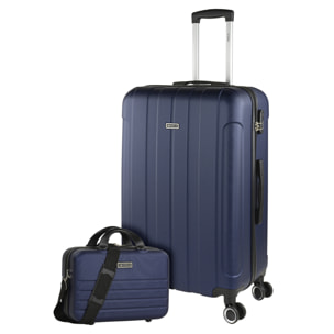 Juego De Maletas Rígidas Abs Itaca Havel Marino