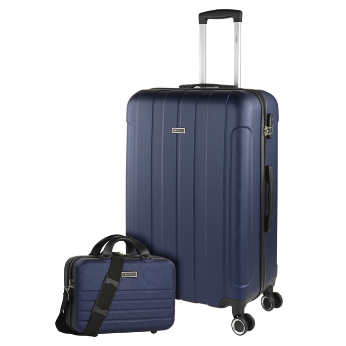 Juego De Maletas Rígidas Abs Itaca Havel Marino