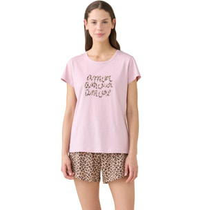 Pigiama donna estivo in cotone articolo animalier. Noidinotte