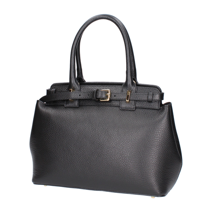 Borsa a mano da donna In Vera pelle Made in Italy 30x22x13 cm