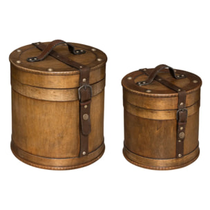 Set de 2 boîtes L21/26cm