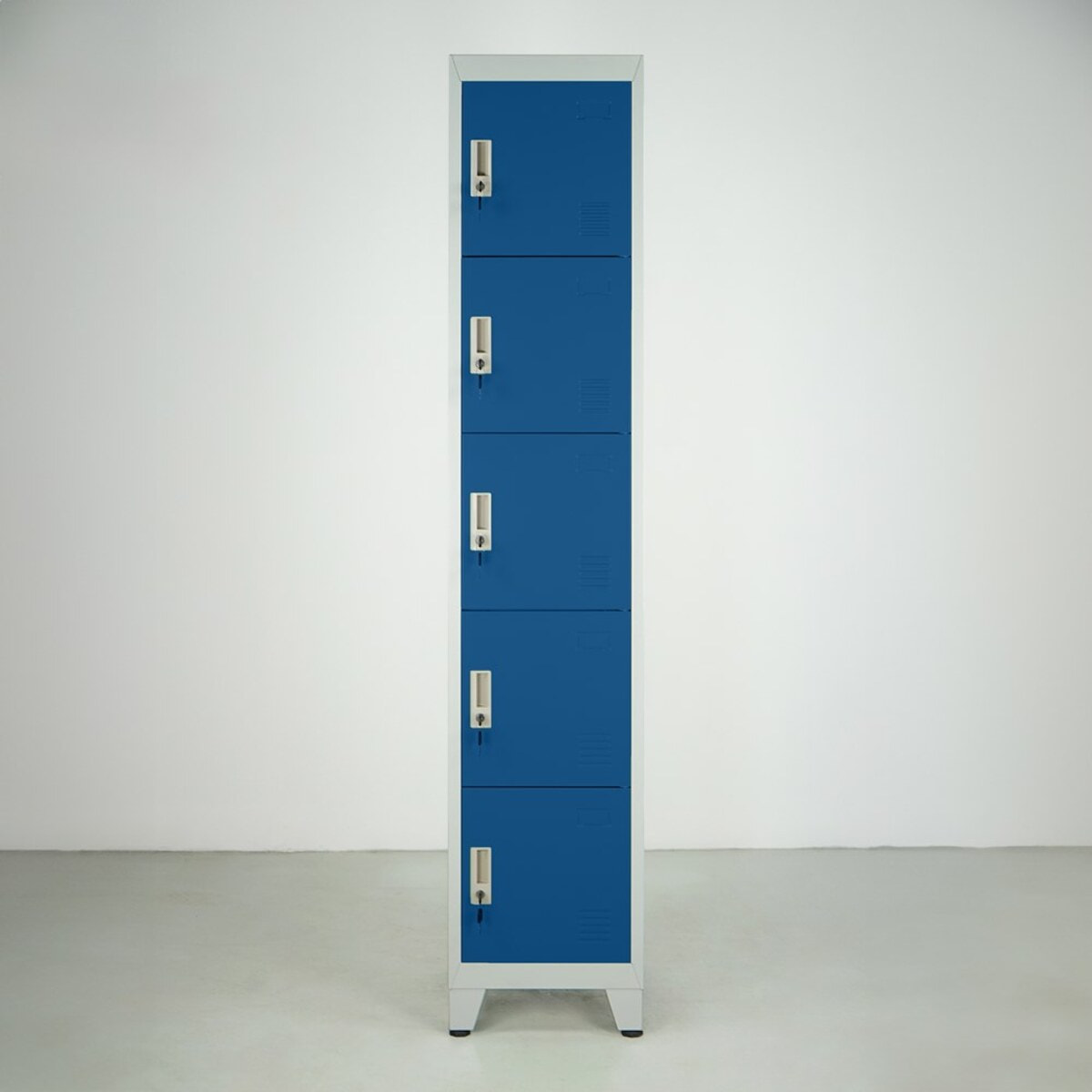 Armadietto metallico 5 ante blu
