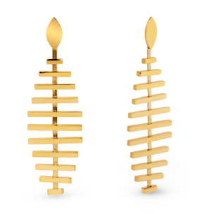 Pendientes Pacific Acero Baño Oro