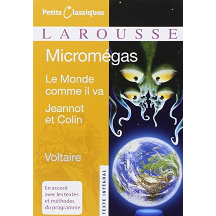 Voltaire | Micromégas Le Monde comme il va Jeannot et Colin | Livre d'occasion