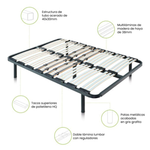 Somier láminas RX Diamond - Con patas