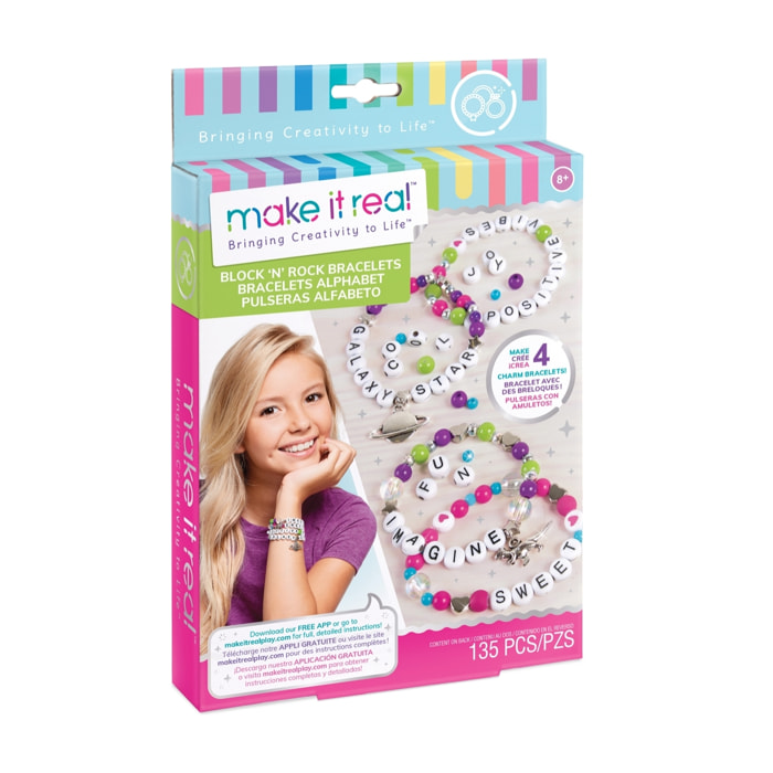 Braccialetti Alfabeto Block & Rock Make It Real