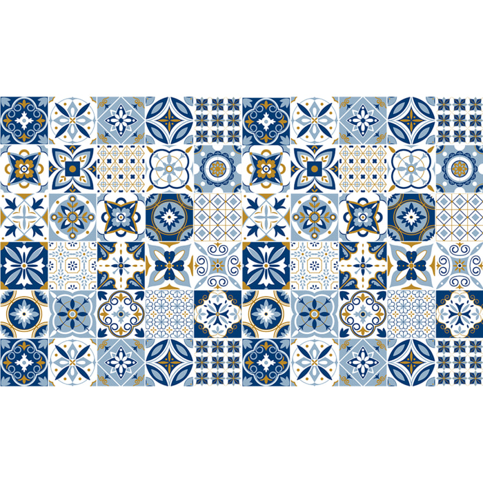 Stickers muraux - Sticker Mural Carrelage adhésif Cuisine Salle de Bain - 60 STICKERS CARRELAGES AZULEJOS GALLIA