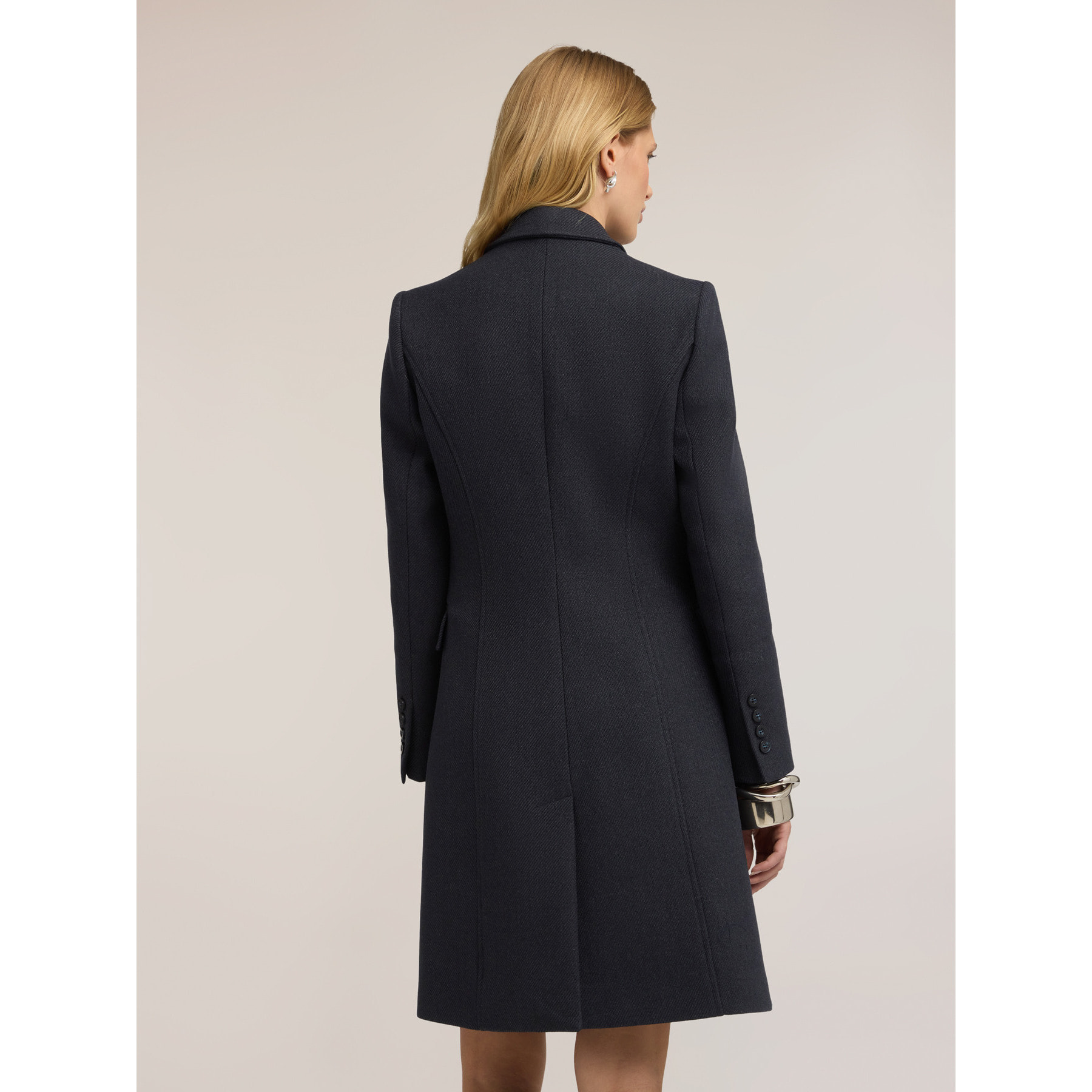 Motivi - Cappotto lungo doppiopetto - Blu