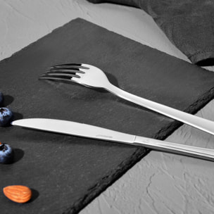 Cubertería de 24 piezas TORINO en acero inoxidable Bergner