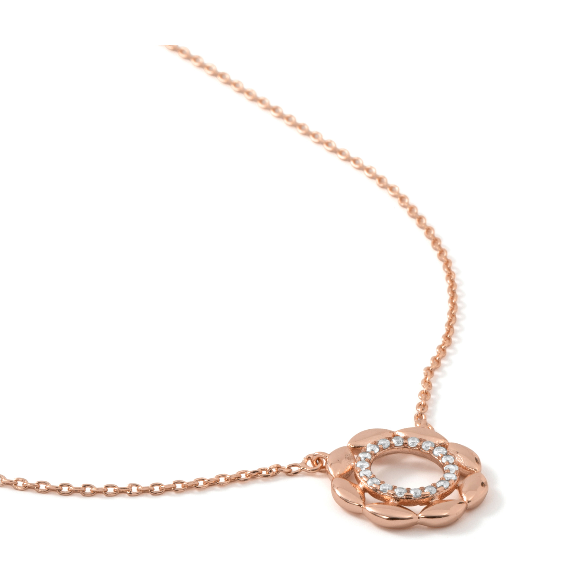 Collar Lionyad acabado oro rosa 18k